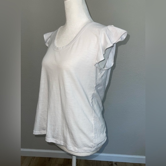 LOFT women’s scoop neck ruffle top - Picture 2 of 6